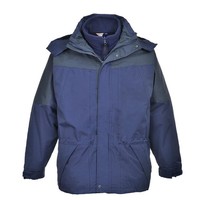 Portwest S570 Navy Aviemore 3 in 1 Mens Jacket Waterproof Fleece Lining