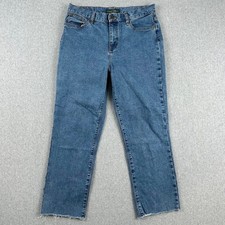 LRL Womens Jeans Size 10 Blue Denim Straight Leg Lauren Jeans Co Ralph Lauren