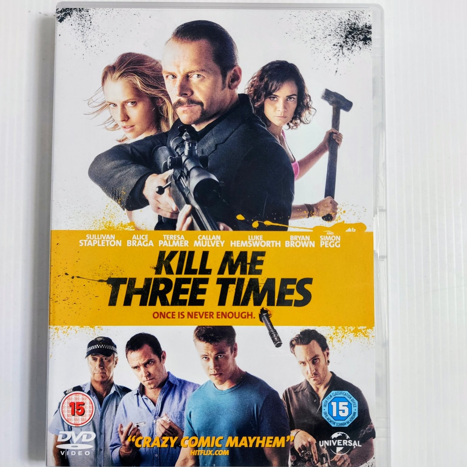 Kill Me Three Times DVD 2015 Simon Pegg, Sullivan Stapleton, Action Thriller