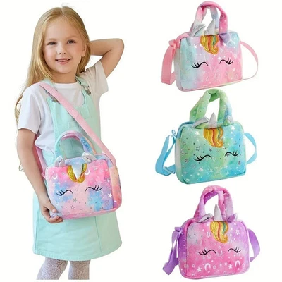 Sweet Unicorn Handbags For Girls Lovely Kids Crossbody Bag Children Gift Little