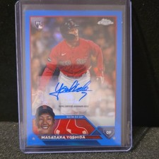 Topps 2023 Chrome Masataka Yoshida #AC-MY Blue Rookie Auto /150 Red Sox