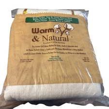 Warm & Natural Needled Cotton Batting Twin Size 72"X90" For Quilts Crafts & Arts