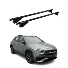 Menabo Dachträger Grundtäger für Mercedes GLA H247 2020-2026 75kg Alu Schwarz 2x Menabo Dachträger Grundtäger für Mercedes GLA H247 2020-2026 75kg Alu Schwarz 2x
