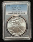 PCGS 1998 MS69 Uncirculated American Silver Eagle One Dollar S$1  Coin - 147