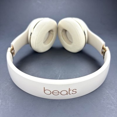 Beats Solo3 Wireless+Wire Headphone Bluetooth Satin gold With Case Excellent