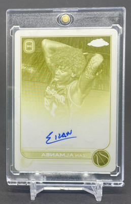 1/1 Izan Almansa 2022 Topps Chrome Overtime Elite Printing Plate Auto Rookie