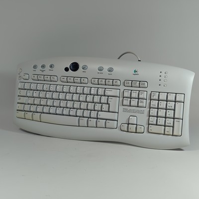 Logitech Access Y-SR34 58TWUK Beige Weiß Retro PS/2 Tastatur UK Layout