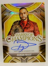 DAMIAN PRIEST MARKS OF CHAMPIONS #42 /50 AUTO AUTOGRAPHED WWE TOPPS CHROME 2025