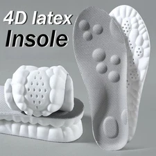 4D Sports Massage Insoles for Adults High Elastic Soft Deodorization Massage Run