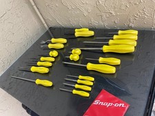 Massive Rare  21 pc Snap-on Hard Handle screw drivers, awl, picks, trim, torx