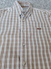 Vintage Carhartt Men's Short Sleeve Button-Down Multicolor Plaid Shirt XL