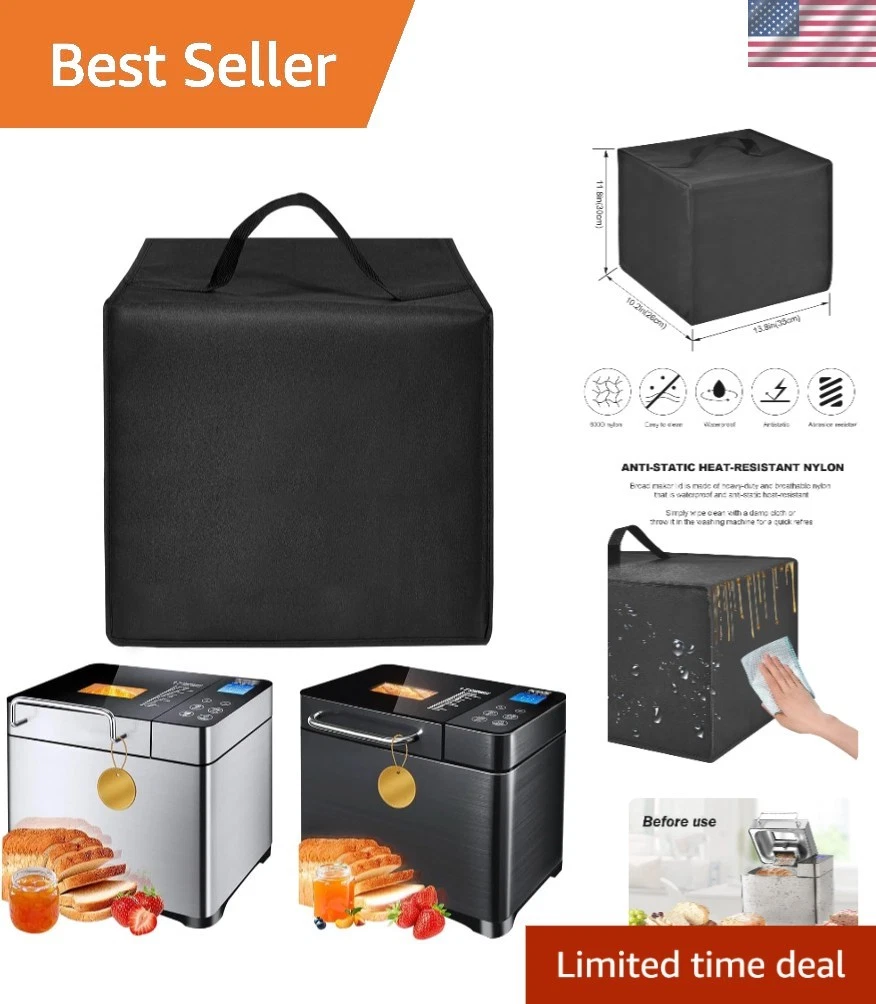 Bread Maker Cover Protects Bread Machine Lid Nylon Waterproof Heat-resistant