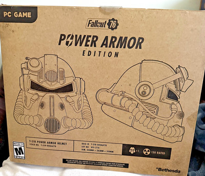 Fallout 76 Power Armor Collector's Edition T-51b Helmet with Bag & Box - Unused