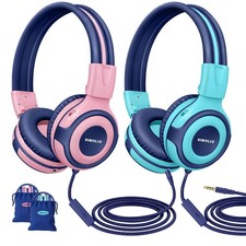 Manyshare Series-2 Pack Wired Headphones for School with Share Port, 75/85/94...