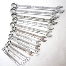 Craftsman Lot X13 Combination Wrenches Vintage Usa -v- -vv- 34 1116 58 Sae