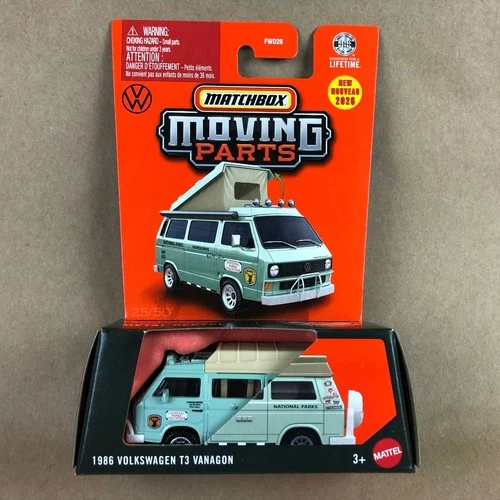 2026 Matchbox Moving Parts 1986 Volkswagen T3 Vanagon Green 1:64 Diecast Car