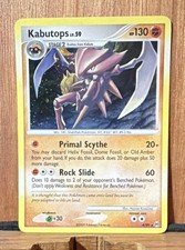 Pokémon Kabutops Arceus Holo Rare 4/99 Holo 130 HP Primal Scythe Rock Slide Card