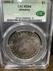 1899-O Morgan Dollar Silver --MS-64  Witterbrick CAC Graded Coin -Free Shipping
