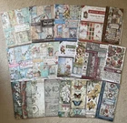 Job Lot Stamperia 12 x 12 Paper Sea World Land Blue Dream Garden Hidden Grove