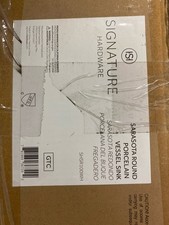 Signature Hardware 447953 Sarasota 16" Fireclay Vessel Bathroom Sink - White