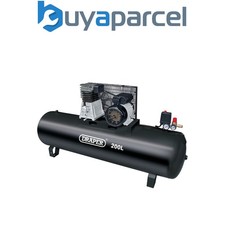 Draper 55313 200L Belt-Driven Air Compressor without wheels, 2.2kW/3hp