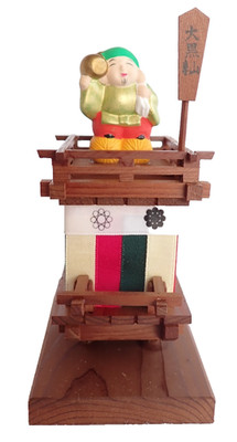 Ornament A parade float dedicated to Daikokuten, the god of abundance in Japan.