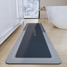 Bath Mats 17X70 Inch, Modernized Magic Mat Bathroom, Rubber anti Slip Quick Dryi