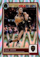 2023-24 Hoops Premium Stock #276 Isaac Okoro Seismic Prizm