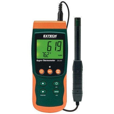 EXTECH SDL500 Temp/Humdty Mtr,5 to 95 per Rel Hum Rnge 13G532