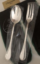 CHRISTOFLE ALBI  1 Cuillère  De Service + 1 Fourchette À Viande NEW BLISTERS