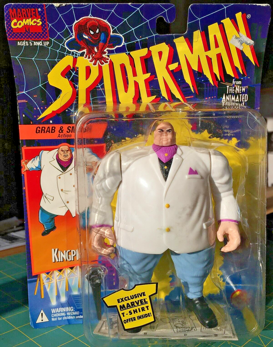 ToyBiz SpiderMan Animated Series KINGPIN Grab Smash Action Figure