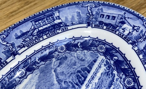 Shenango CUMBERLAND NARROWS Oval Plate - Baltimore and Ohio Railroad 1827-1927 - Picture 6 of 9