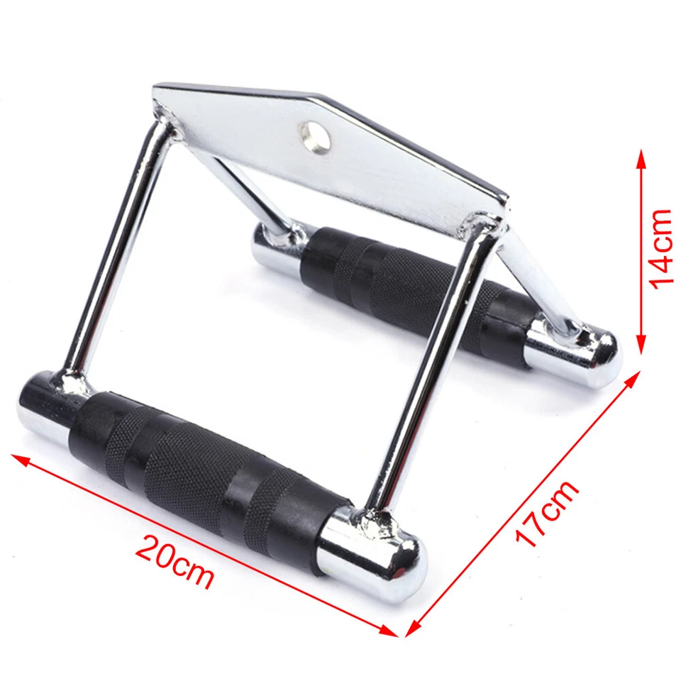 Rudergriff Seilzuggriff Parallelgriff Breit Kabelzug Griff Zughilfe Training - Bild 4 von 4