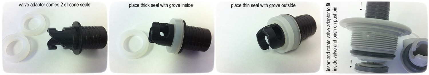 Air Pump Hose Valve Adapter For Inflatable Kayaks, Boats, SUP, Dinghy