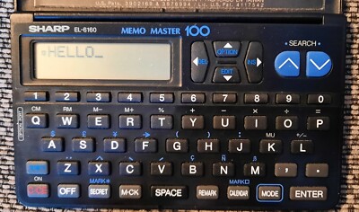 Sharp EL6160 Memo Master 100 elektronischer Organizer