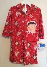 The Elf On The Shelf Toddler 2T-4T Pajama Set Button Front Long Sleeves Pants