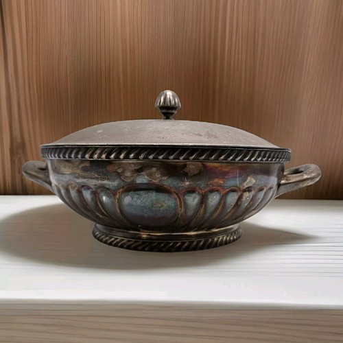 Reed & Barton Silver Soldered 2900 U.S. Navy Issued Dish Bowl U.S.NAVY...