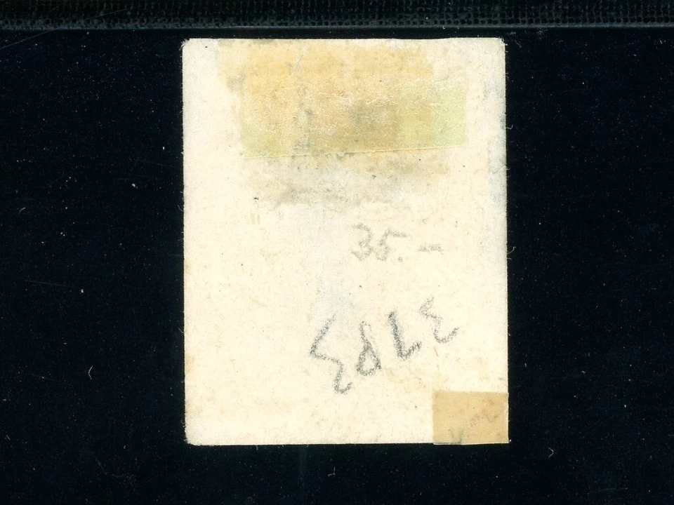 Scott 37p3 VF US 1847 Plate Proof on India SCV $1250 - Image 2 of 2