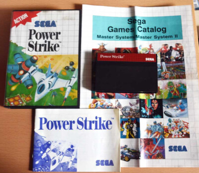 Sega Master System '' Power Strike '' in OVP mit Anleitung 1988 Videospiel Top !