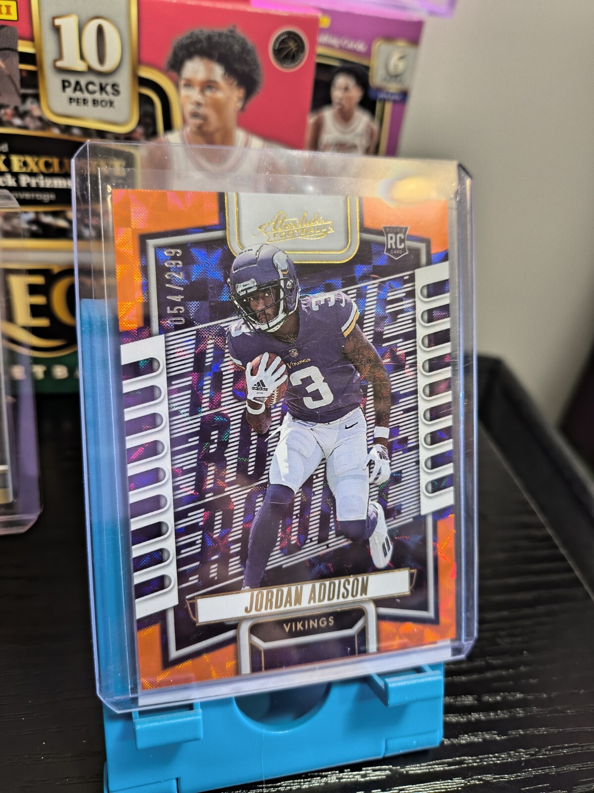 2023 Panini Absolute - Rookies Orange Mosaic #112 Jordan Addison /299 (RC)