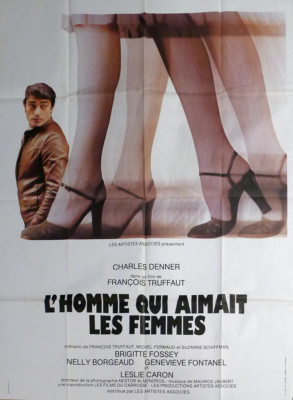 映画「愛すべき女・女たち」本国フランス版メトロサイズオリジナルポスター THE MAN WHO LOVED WOMEN - TRUFFAUT / LEGS / HIGH HEELS - LARGE