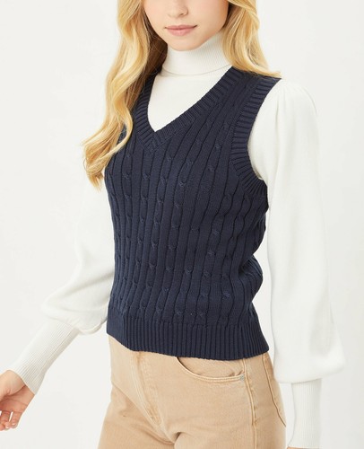 Womens Casual V-Neck Sweater Vest 