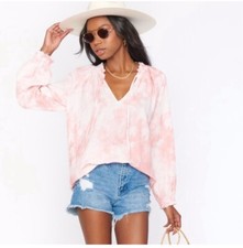 SMYM Show Me Your Mumu Charlene Tunic Twisted Size XS Tie Dye Pink