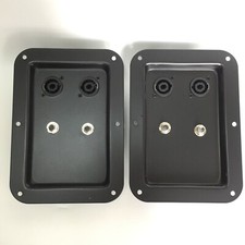 2 Black Jack Plate Dual Speakon  Dual 1/4" PA/DJ Speaker Replacement 178x127mm