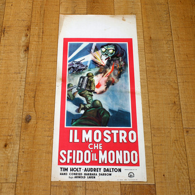 IL MOSTRO CHE SFIDO' IL MONDO locandina poster Sci Fi Tim Holt Dalton AM46