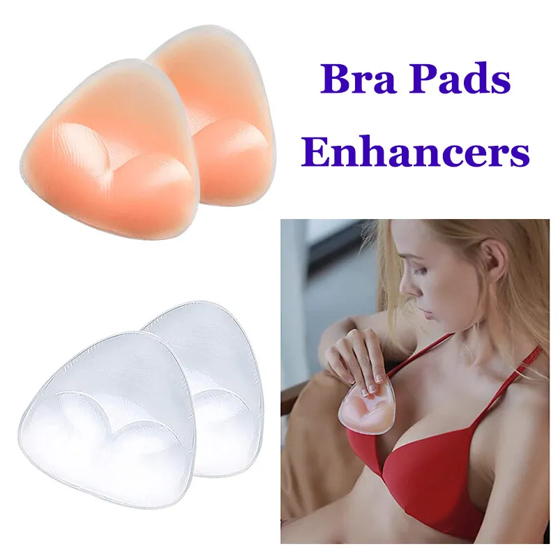 Silicone Bra Inserts Breast Pads Enhancers Waterproof for Swimsuit Bikini  Pushup