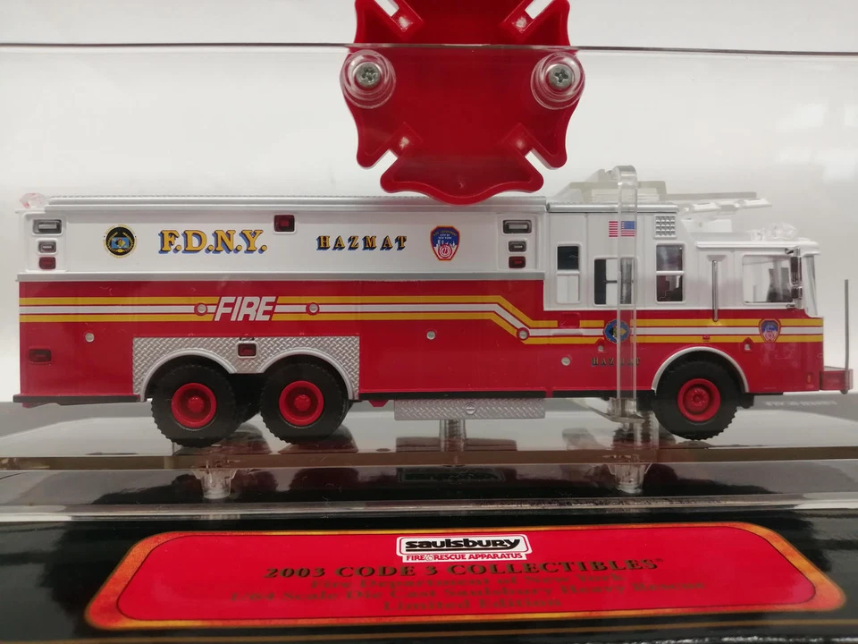 Code 3 F.D.N.Y. Hazmat 1/64 Diecast Model - New - Image 2 of 4