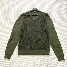 NWOT Kenzo mens Embroidered linen blend sweat...