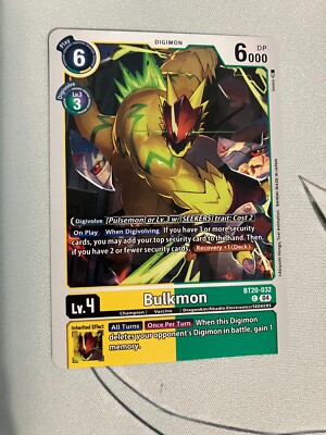 Bulkmon BT20-032 C Digimon Release Special Booster 2.5 NM