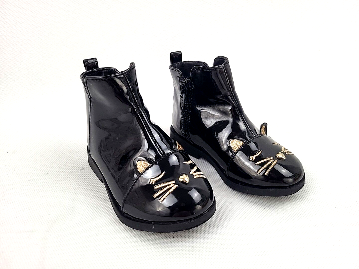 Children's Place Black Cat Boots Size Toddler